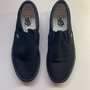 Vans CLASSIC SLIP ON Men 9.5  All Black (VN000EYEBKA) Canvas Shoes
